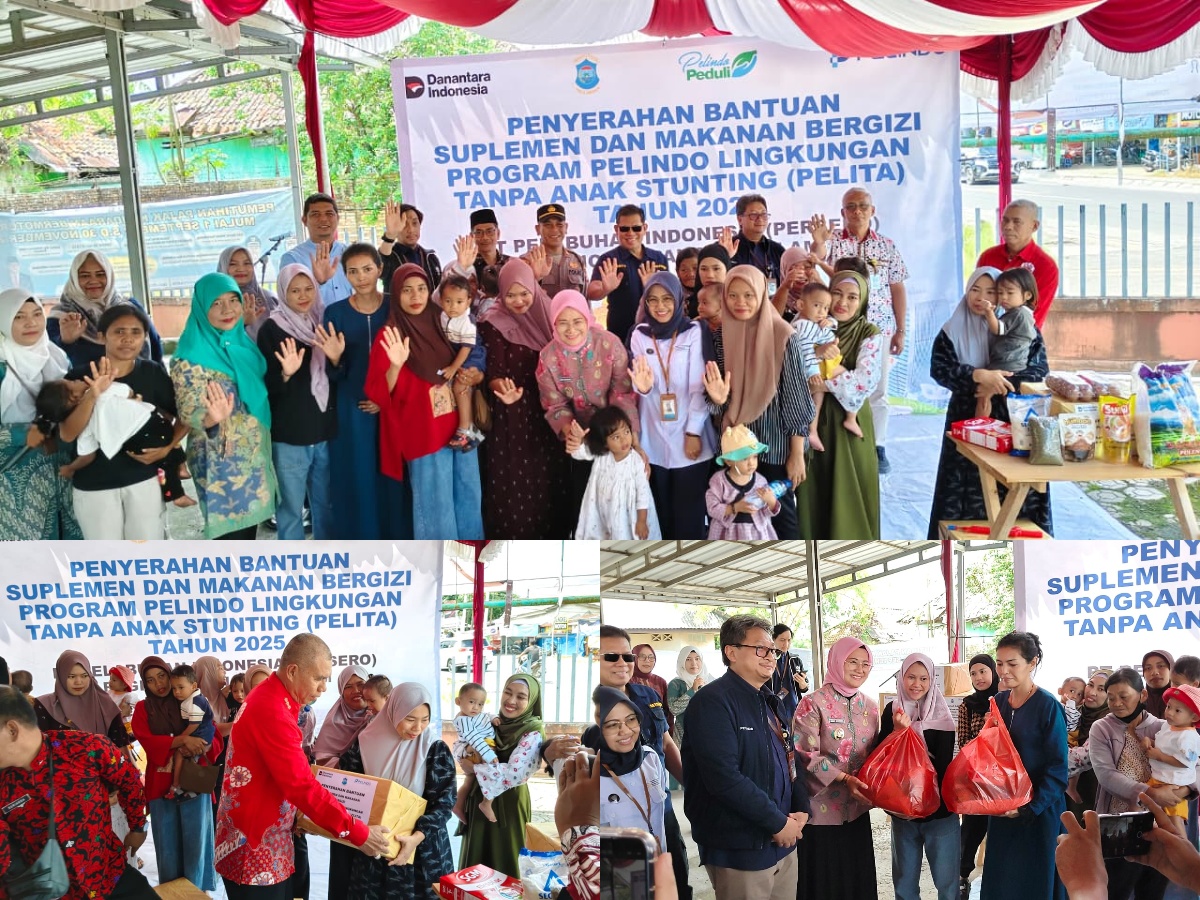 Bantuan suplemen dan makanan kegiatan Pelita 2025 oleh Pelindo