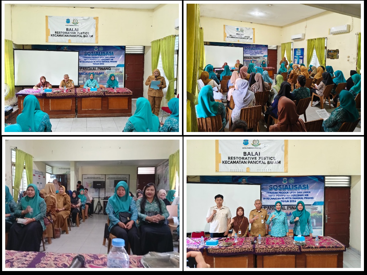 Sosialisasi Kemasan Produk UP2K dan UMKM serta Penerbitan Perizinan NIB